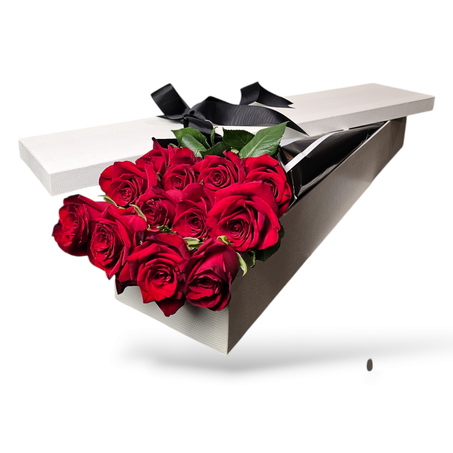 Long Stemmed Ecuador Red Roses Box - 12 Stems