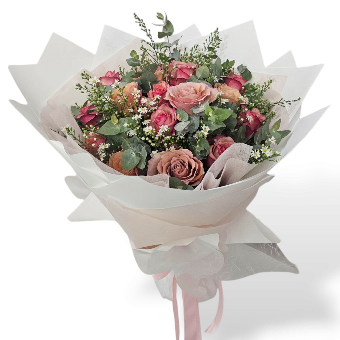 Shades of Pink Roses Bouquet