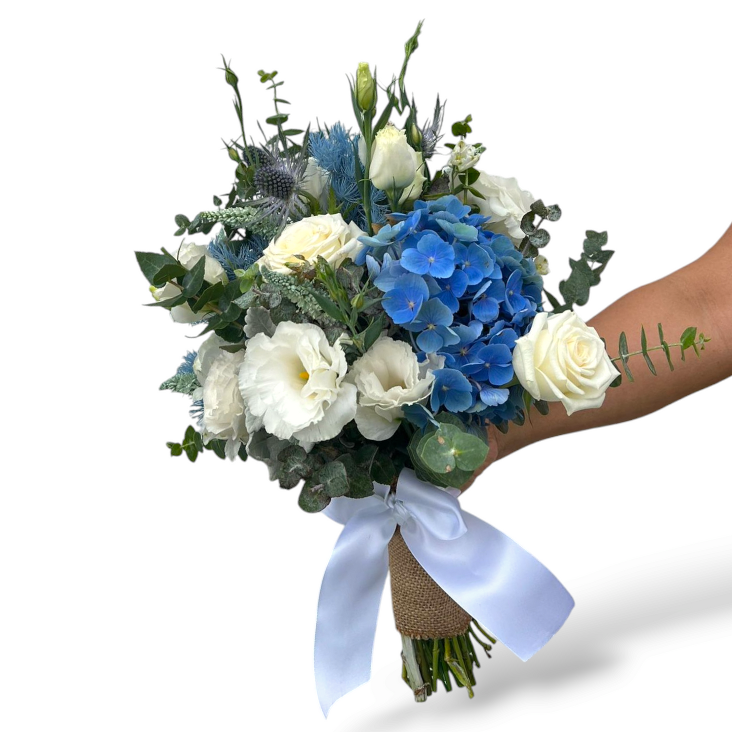Bridal Bouquet - Blue Themed - Petalo - Flower Delivery Melbourne