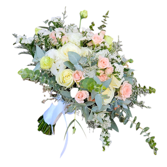 Bridal Bouquet - Blush Pink & White - Petalo - Flower Delivery Melbourne