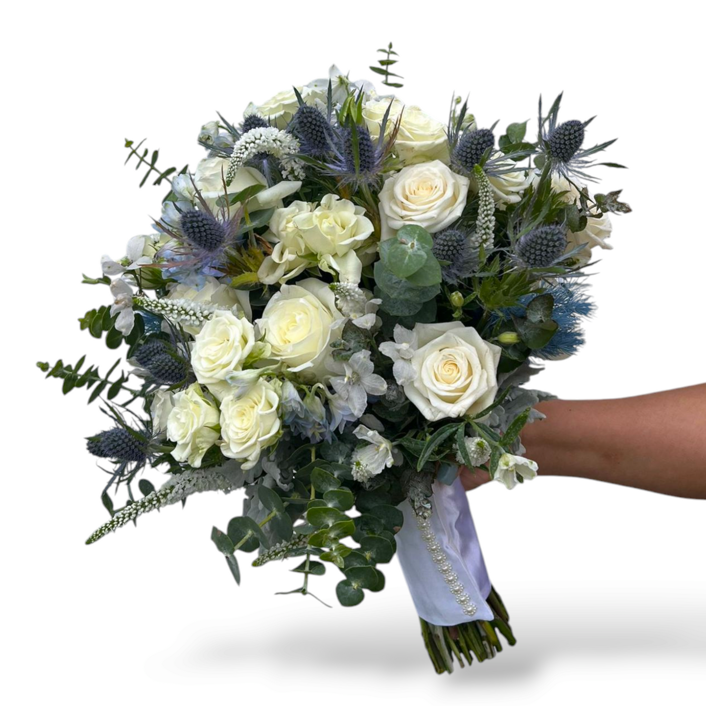 White Roses Bridal Bouquet - Petalo - Flower Delivery Melbourne