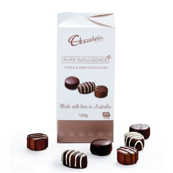Pure Indulgence Milk and Dark - 130g - Petalo - Flower Delivery Melbourne