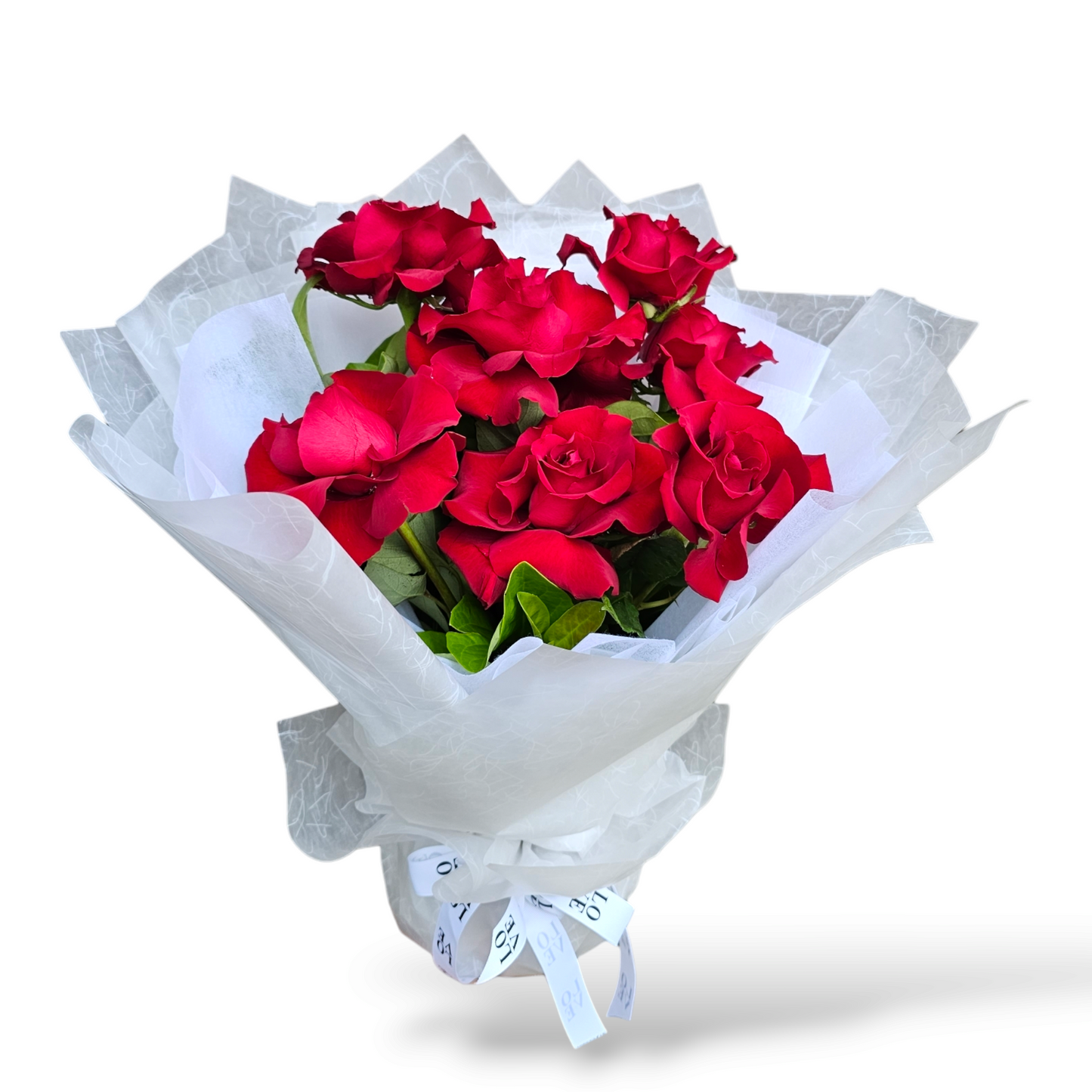 Reflexed Red Roses Bouquet - 6 Stems