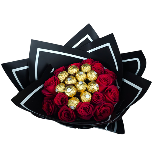 Red Roses Bouquet with Chocolates - Petalo - Flower Delivery Melbourne  