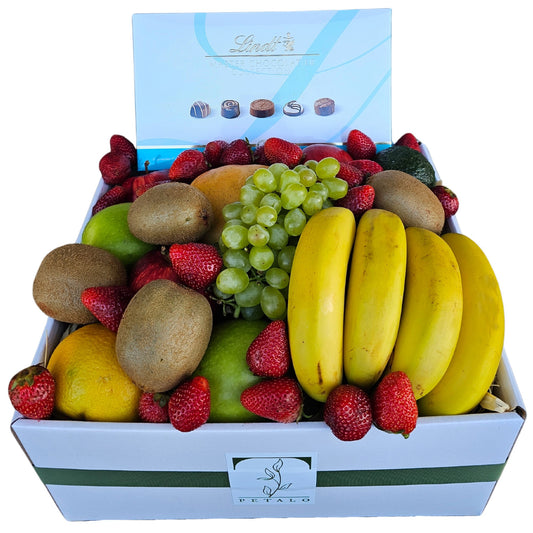 Classic Fruit Hamper with Chocs - Petalo - Flower Delivery Melbourne  