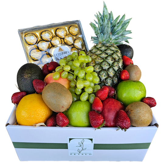 Deluxe Fruit Hamper with Chocs - Petalo - Flower Delivery Melbourne  