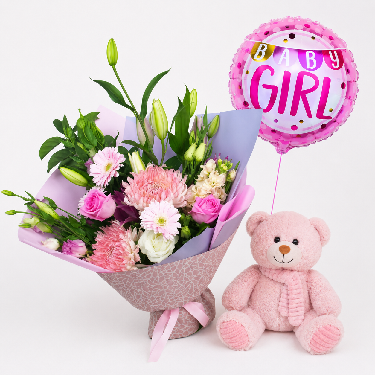 Baby girl gift set