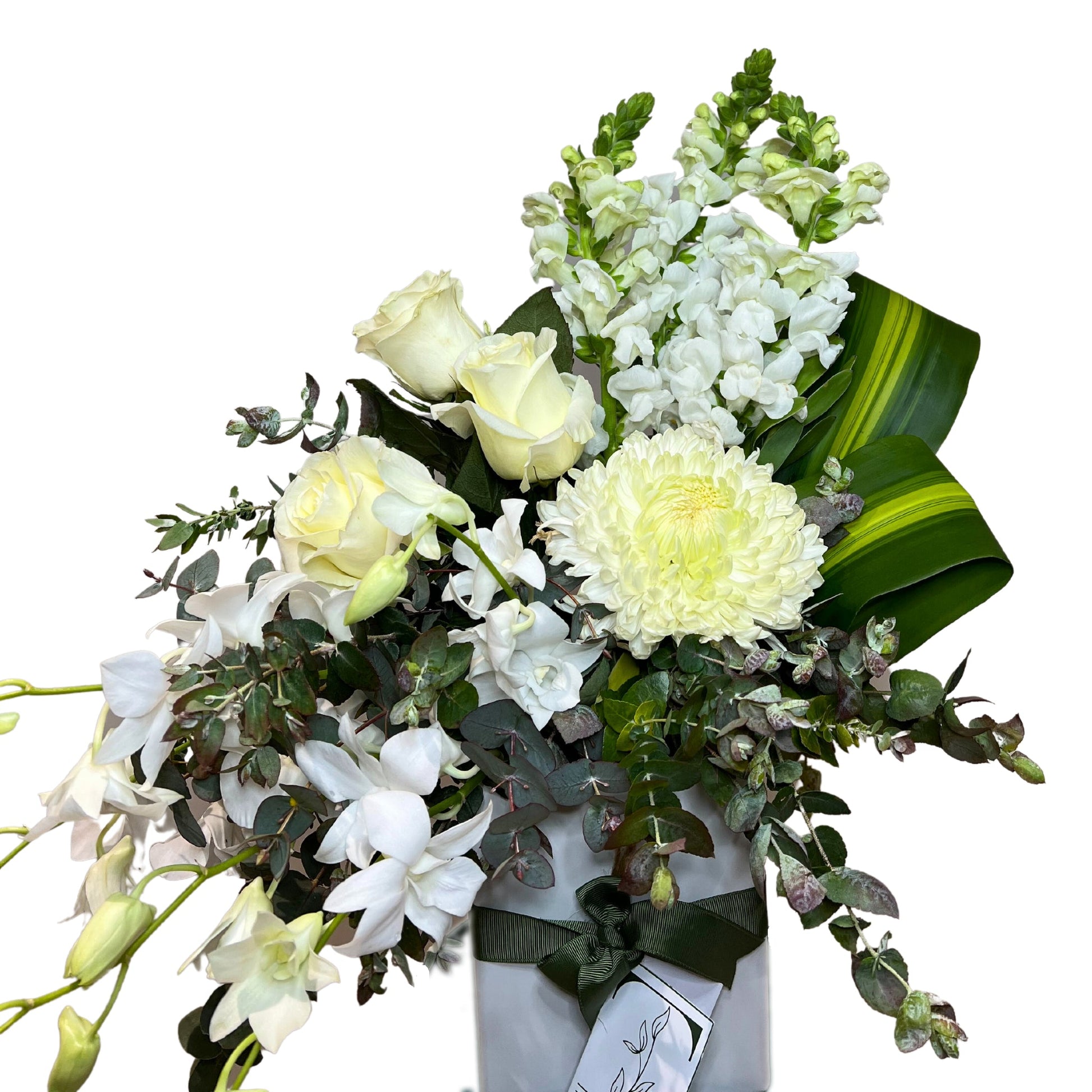 Elegant Orchid & Rose Vase - Petalo - Flower Delivery Melbourne  